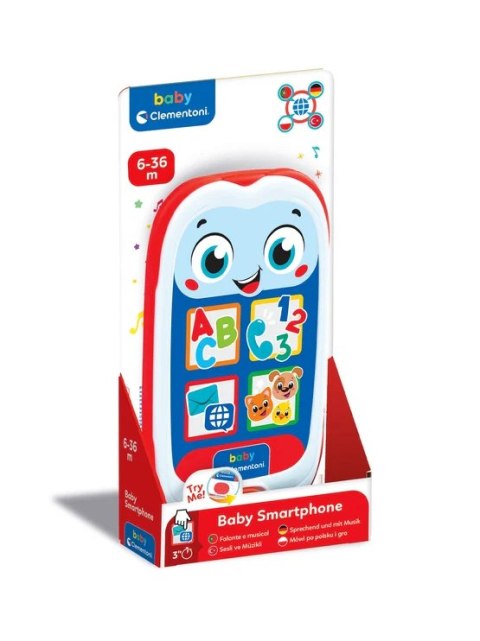 Interaktywny Mówiący Smartfon Telefon Dziecięcy Język Polski Turecki Portugalski Niemiecki Clementoni 17529