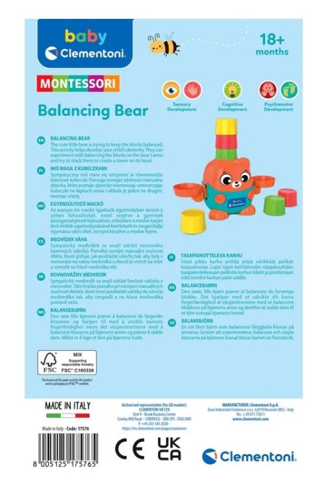 Waga Miś z Kubeczkami Clementoni 17576