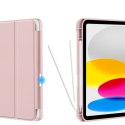 Etui z podstawką na iPad 10.9'' 2022 SC Pen - różowy marmur