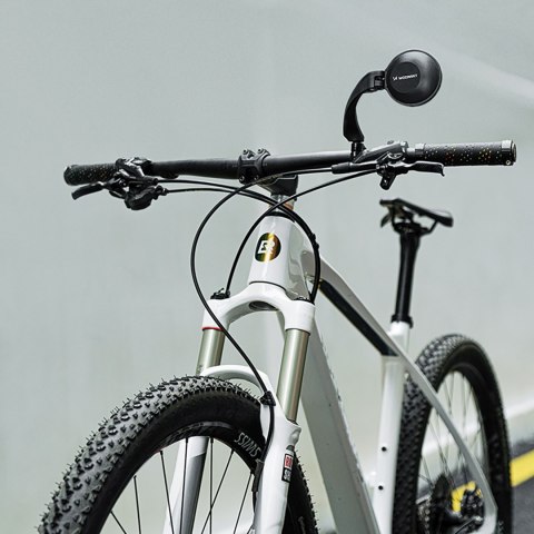 Lusterko rowerowe wsteczne lewe - czarne