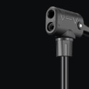 Pompka rowerowa podłogowa z manometrem 160 PSI 11 bar - czarna