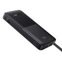 Powerbank Bipow 2 10000mah 20W z wyświetlaczem wbudowanym kablem USB-C - czarny