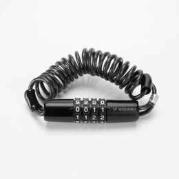 Blokada zapięcie zabezpieczenie do roweru kasku na szyfr kod - czarna