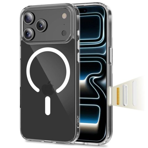 Etui pokrowiec case na iPhone 17 Pro Flexair Hybrid CC MagSafe - przezroczyste