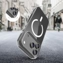 Etui pokrowiec case na iPhone 17 Pro Flexair Hybrid CC MagSafe - przezroczyste