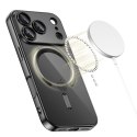 Etui pokrowiec case na iPhone 17 Pro MagFlex MagSafe - przezroczysto-czarne