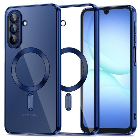 Etui pokrowiec na Samsung Galaxy A17 4G/ 5G MagFlex MagSafe - przezroczysto-niebieskie