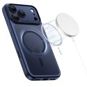 Etui pokrowiec na iPhone 17 Pro Max Magpeak Magsafe CC - granatowy mat