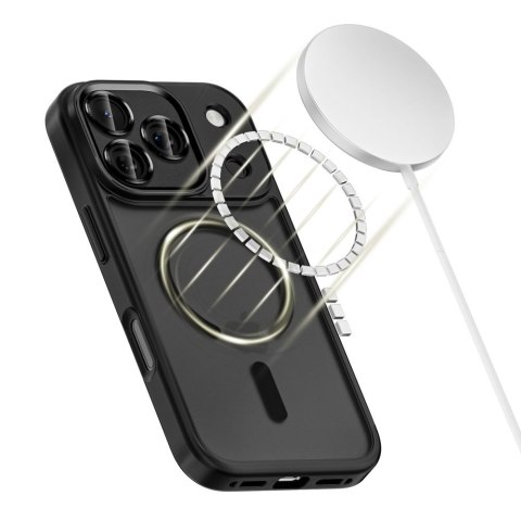 Etui pokrowiec ochronny na iPhone 17 Pro MagCam MagSafe - czarny mat