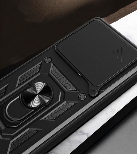 Etui pokrowiec z osłona obiektywu podstawką na Xiaomi 15T CamShield Pro - czarne