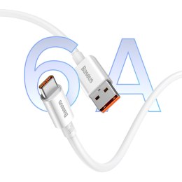 Kabel przewód USB-A - USB-C Superior Series 100W 1m - biały