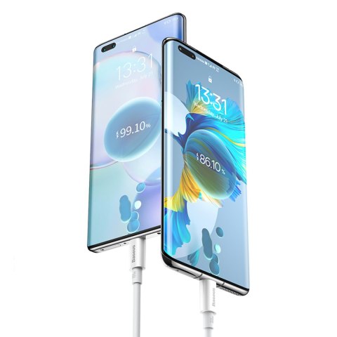 Kabel przewód USB-A - USB-C Superior Series 100W 1m - biały