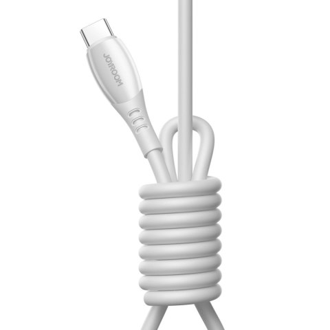 Kabel przewód USB-C S-A59 Vibrant Series 60W 1.2m - biały