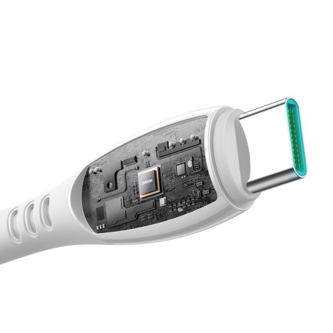 Kabel przewód USB-C S-A59 Vibrant Series 60W 1.2m - biały