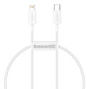 Kabel przewód USB-C - iPhone Lightning Superior Series 20W PD 25cm - biały