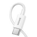 Kabel przewód USB-C - iPhone Lightning Superior Series 20W PD 25cm - biały