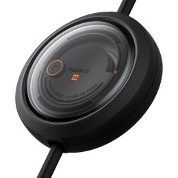 Kabel przewód zwijany 3w1 USB-A - MicroUSB/Lightning/USB-C 100W 1.1m - czarny