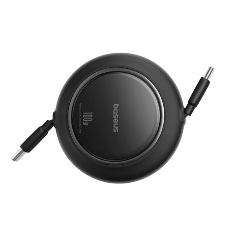 Kabel przewód zwijany USB-C Free2Pull Mini 100W 1.5m - czarny