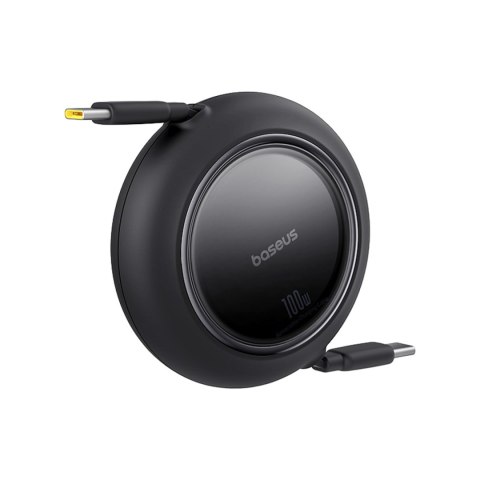 Kabel przewód zwijany USB-C Free2Pull Mini 100W 1.5m - czarny