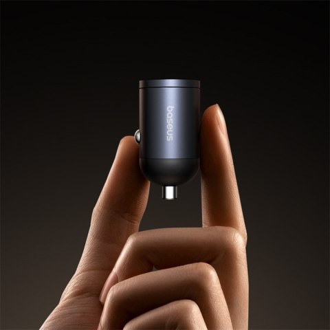 Ładowarka samochodowa 2xUSB-C 30W - czarna