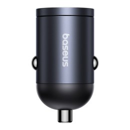 Ładowarka samochodowa USB-A USB-C 30W - czarna