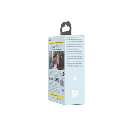 Słuchawki bezprzewodowe douszne Bass BS2 Lite TWS - niebieskie