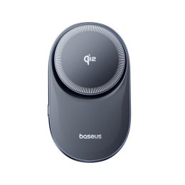 Uchwyt magnetyczny z ładowarką indukcyjną do smartfona na kratkę nawiewu Qi2- czarny