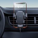 Uchwyt samochodowy grawitacyjny do smartfona na kratkę nawiewu - czarny