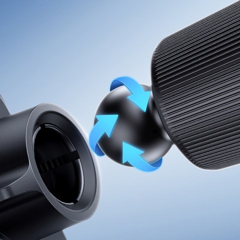 Uchwyt samochodowy grawitacyjny do smartfona na kratkę nawiewu - czarny