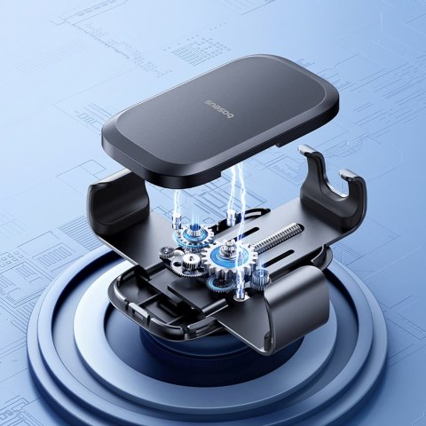 Uchwyt samochodowy grawitacyjny do smartfona na kratkę nawiewu - czarny