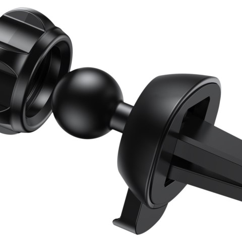 Uchwyt samochodowy grawitacyjny do telefonu na kratkę nawiewu - czarny