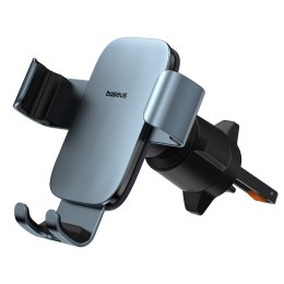 Uchwyt samochodowy grawitacyjny do telefonu na kratkę nawiewu - szary