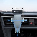 Uchwyt samochodowy grawitacyjny do telefonu na kratkę nawiewu - szary