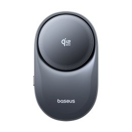 Uchwyt samochodowy magnetyczny z ładowarką wentylatorem na kratkę Qi2.2 - czarny