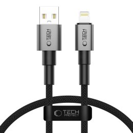 Kabel przewód USB-A - iPhone Lightning Ultraboost DNA 12W 2.4A 25 cm - szary