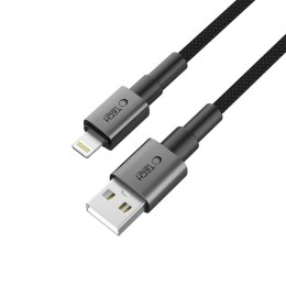 Kabel przewód USB-A - iPhone Lightning Ultraboost DNA 12W 2.4A 25 cm - szary