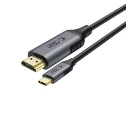 Kabel przewód USB-C - HDMI UltraBoost 60Hz 180cm - czarny