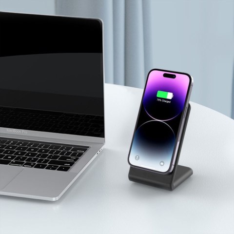Ładowarka bezprzewodowa z podstawką MagSafe 15W - czarna