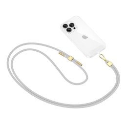 Smycz pasek do smartfona regulowany - szary