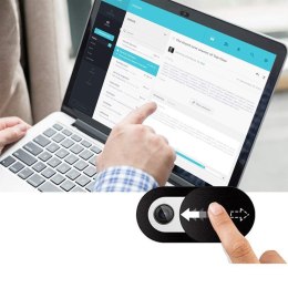 Zaślepka zasłona na kamerę w laptopie czarna - 3 szt.