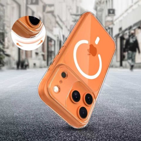 Etui ochronne case na iPhone 17 Pro Magpeak Magsafe CC - przezroczyste