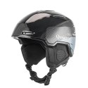 Kask narciarski snowboardowy z nausznikami rozmiar L - czarny