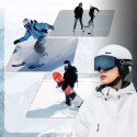 Kask narciarski snowboardowy z nausznikami rozmiar M - biały