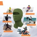 Kominiarka narciarska balaklava na rower motocykl rozmiar M - zielona