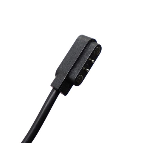 Ładowarka magnetyczna 2-pin 2.8 mm do smartwatchy 60 cm - czarna