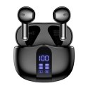 Słuchawki bezprzewodowe z wyświetlaczem w etui UltraBoost TWS Core G2 - czarne