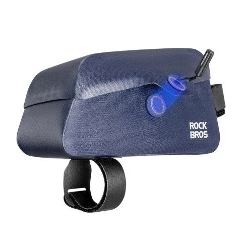 Torba rowerowa na ramę wodoodporna z magnetycznym zapięciem 0.9L - niebieska