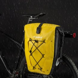 Torba sakwa rowerowa wodoodporna 25-32L - żółta