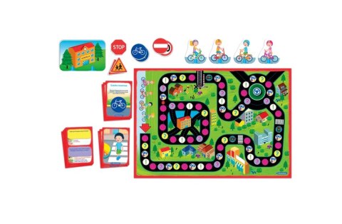 Gra edukacyjna Edukacja Drogowa Uczę się Bawiąc Język Polski Clementoni 50777