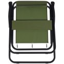 KRZESŁO TURYSTYCZNE Z PODŁOKIETNIKAMI 52x44x75CM SKŁADANE ZIELONE